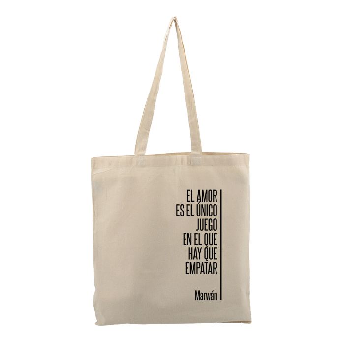 Totebag "El amor es el único juego...
