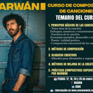 CURSO DE COMPOSICIÓN DE CANCIONES CON MARWÁN